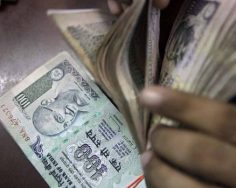 Rupee edges up by 3 paise