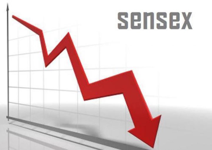 Sensex falls 100 pts in first trades; Pharma, FMCG support
