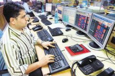 Sensex rises 350 points, Nifty above 10800, Yes Bank shares fall over 5%